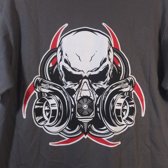 Diesel Life Men’s Gray Turbo Gas Mask Short Sleeve Tee - Picture 6 of 6